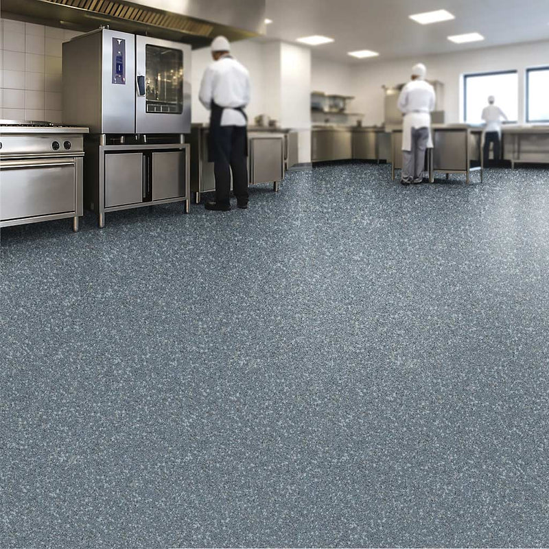 Omnaflor Griptium  Vinyl Flooring – Pearl Granite – Slip Resistant  Adhered