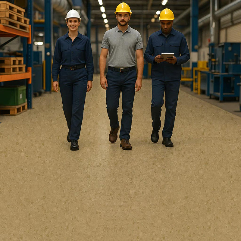FloresistPro Vinyl Flooring – Flax, 2mm thick, Homogeneous Safety
