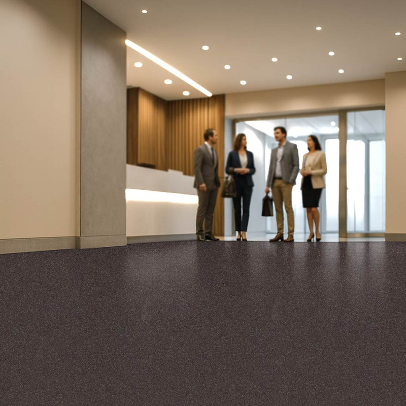 Vinyl Flooring – Rich Black, Loose Lay, Heavy-Duty PUR Finish