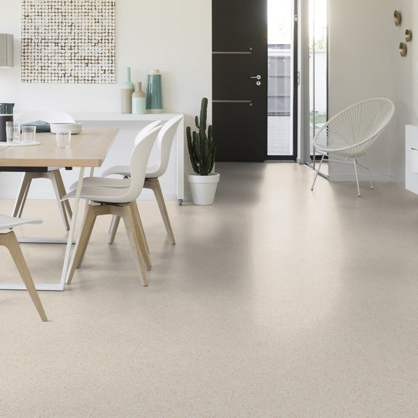Gerflor Mipolam Affinity Sand Opal Homogeneous Vinyl Floor Covering Roll For High Traffic Areas
