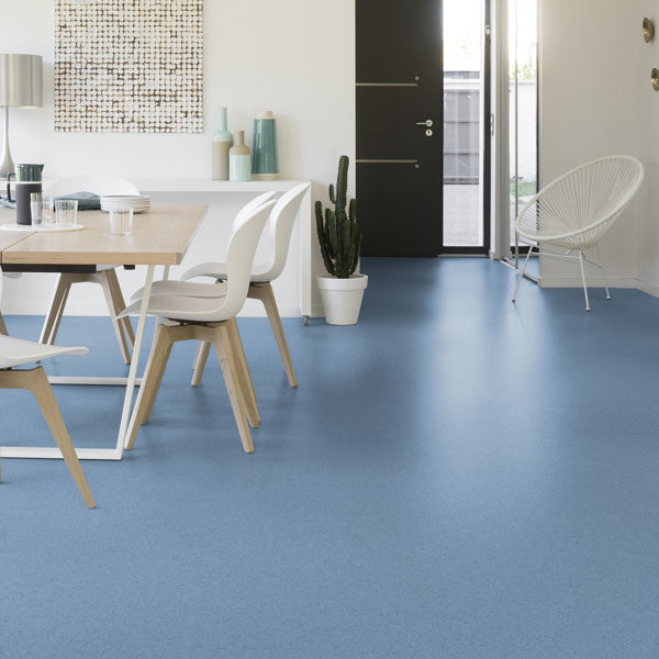 Gerflor Mipolam Affinity Light Sapphire Homogeneous Vinyl Floor Covering Roll For High Traffic Areas