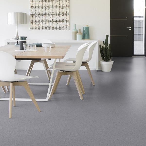 Gerflor Mipolam Affinity Pearl Grey Homogeneous Vinyl Floor Covering Roll For High Traffic Areas