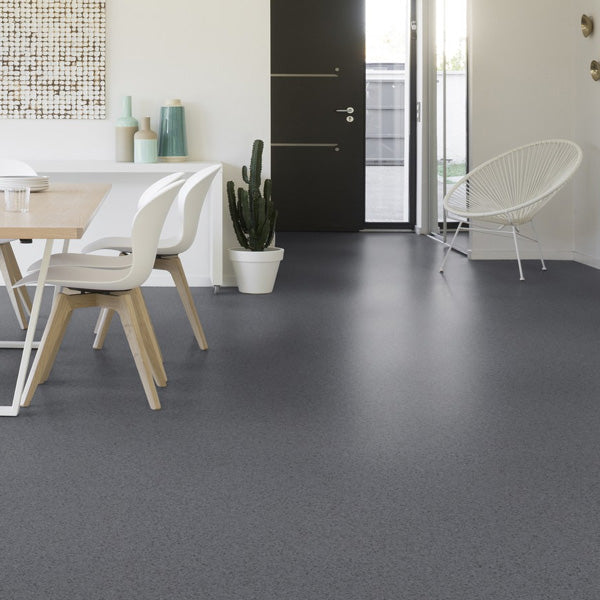 Gerflor Mipolam Affinity Ash Coat Homogeneous Vinyl Floor Covering Roll For High Traffic Areas