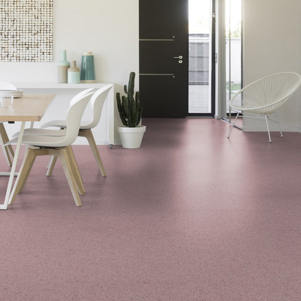 Gerflor Mipolam Affinity Cashmere Rose Homogeneous Vinyl Floor Covering Roll For High Traffic Areas