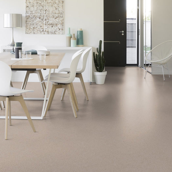 Gerflor Mipolam Affinity Light Greige Homogeneous Vinyl Floor Covering Roll For High Traffic Areas