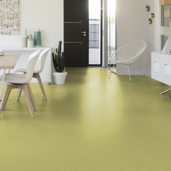 Gerflor Mipolam Affinity Light Emerald Homogeneous Vinyl Floor Covering Roll For High Traffic Areas