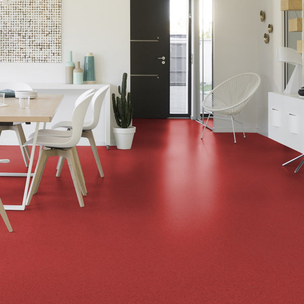 Gerflor Mipolam Affinity Cinabre Homogeneous Vinyl Floor Covering Roll For High Traffic Areas