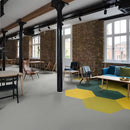 Silentflor PUR Flaxen Abrasion Resistant Safety Flooring Roll For Commercial Interiors