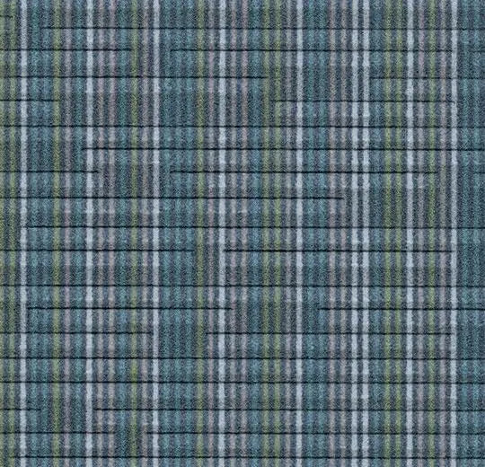 Forbo Flotex Cityscape Complexity Blue Embossed Textile Three Dimensional Flooring Tile