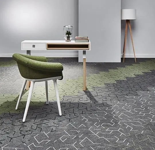 Forbo Flotex Triad Silver Stain-resistant Textile Safety Flooring Planks