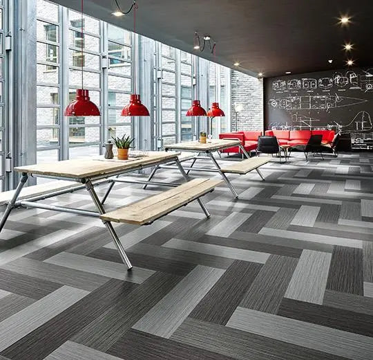 Forbo Flotex Seagrass Liquorice Flocked Vinyl Flooring Planks