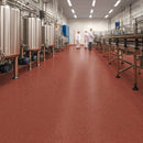 Slip-Resistant Vinyl Safety Flooring with PUR Finish – Red Ochre