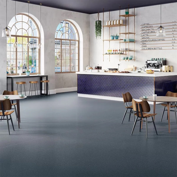 Polysafe Quicklay Pacific Blue Sustainable Vinyl Slip Resistant Flooring Roll