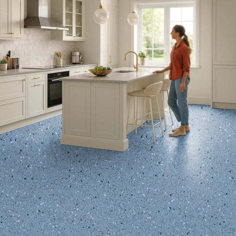 Omnaflor Vinyl Flooring Roll – Bluebell, 2mm, PUR Coated