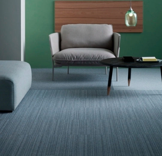 Forbo Tessera Layout & Outline Soda Tufted Low Loop Pile Carpet Plank