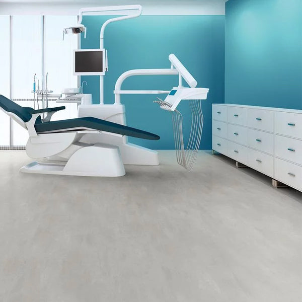 Silentflor PUR Teal Abrasion Resistant Safety Flooring Roll For Commercial Interiors