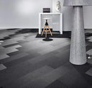 Forbo Flotex Box-Cross Petrol Slip Resistant Flocked Flooring Carpet Planks