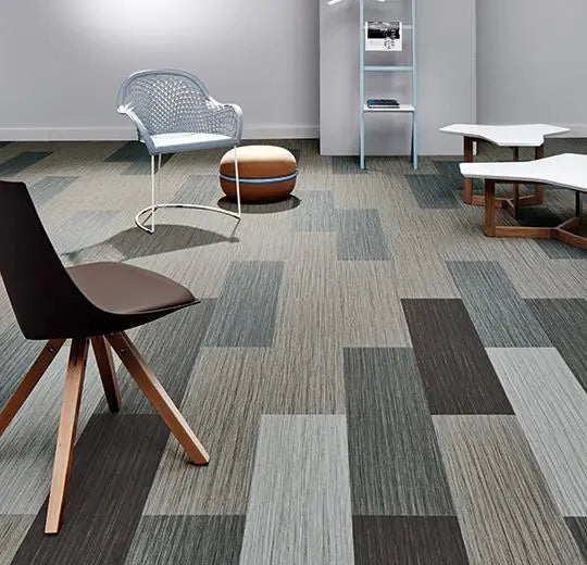 Forbo Flotex Seagrass Walnut Flocked Vinyl Flooring Planks