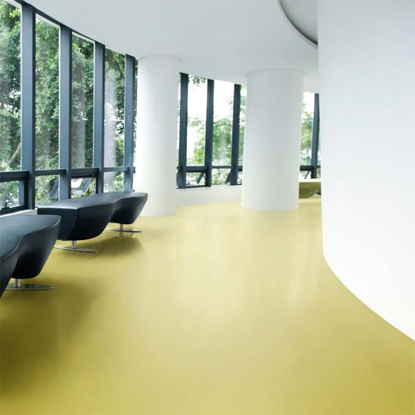 Polyflor Bloc Lemon Punch Homogenous PVC With Polyurethane Reinforcement Safety Flooring Roll