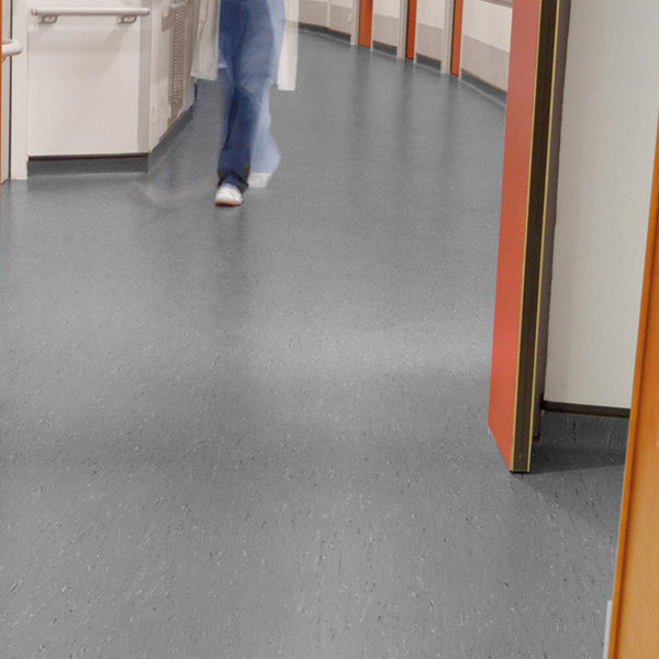 Gerflor Mipolam Troplan Anthracite Stain Resistant Compact Vinyl Floor Covering Roll