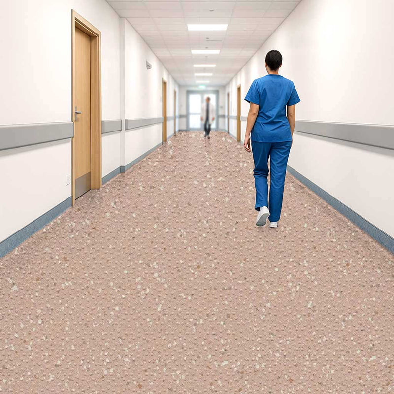 Omnaflor Aquelock Apex Vinyl Flooring Roll – Adhered, 2mm, Danube Design
