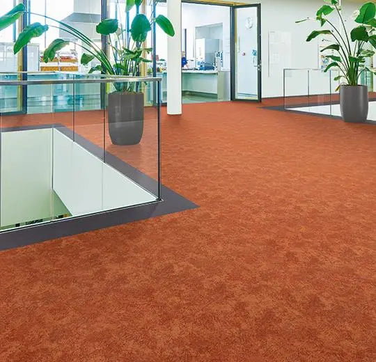 Forbo Flotex Colour Calgary Melon Anti-allergic Flocked Carpet Flooring Tile