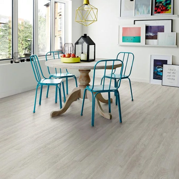 Camaro Wood PUR Bianco Oak Luxury Vinyl Safety Flooring Plank