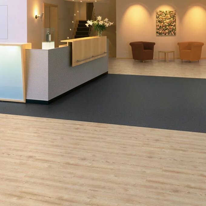 Affinity255 Champagne Oak Plank Heavy Commercial Interiors & Residential Areas