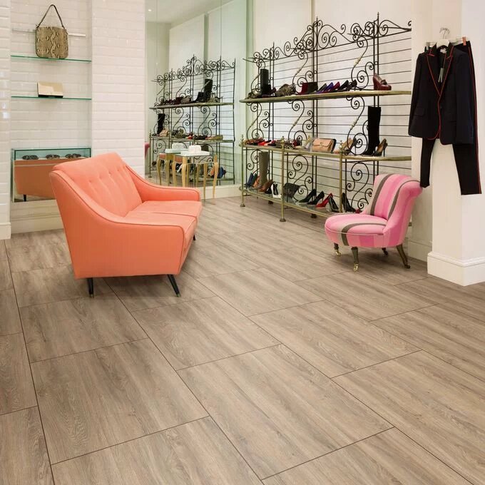 Affinity255 Dappled Oak Plank Heavy Commercial Interiors & Residential Areas