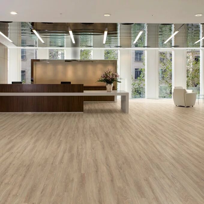 Affinity255 Dappled Oak Plank Heavy Commercial Interiors & Residential Areas