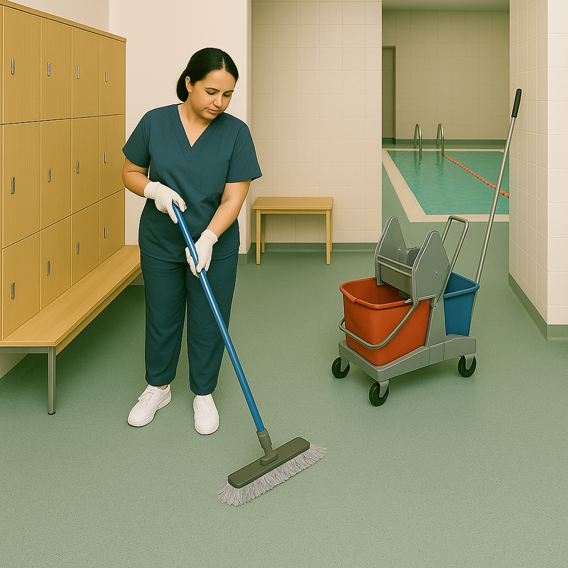 Duraflorix Safety Vinyl Sheet Flooring – Avocado, Slip-Resistant