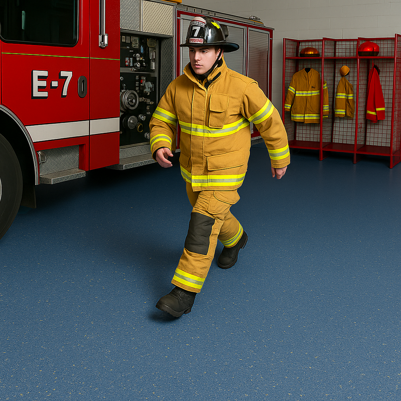 Duraflorix Ultra Safety Vinyl Flooring - Cobalt, Slip-Resistant