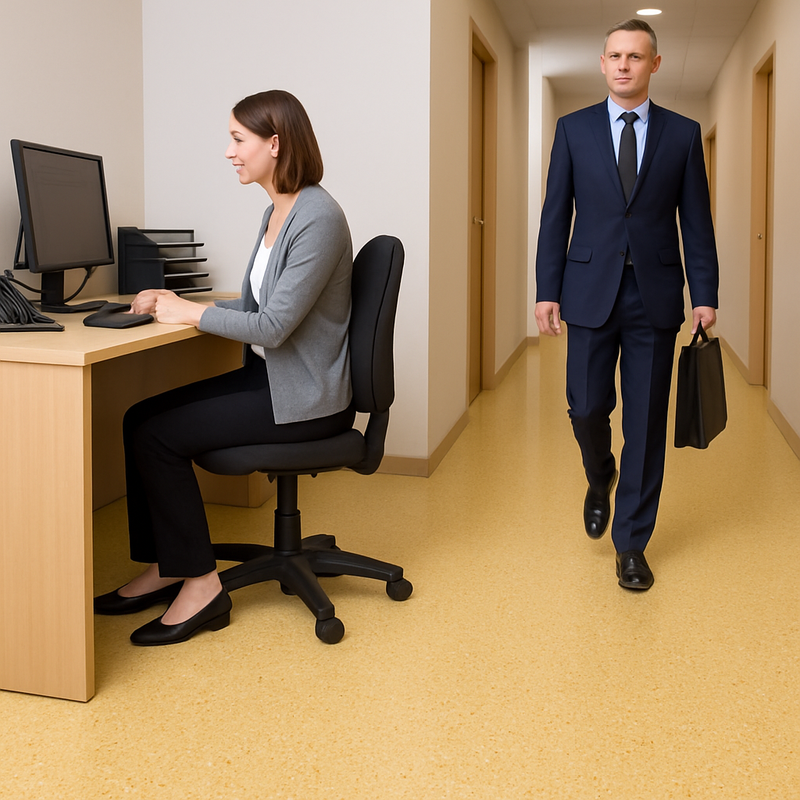 Duraflorix Ultra Safety Vinyl Flooring - Sandstone, Slip-Resistant
