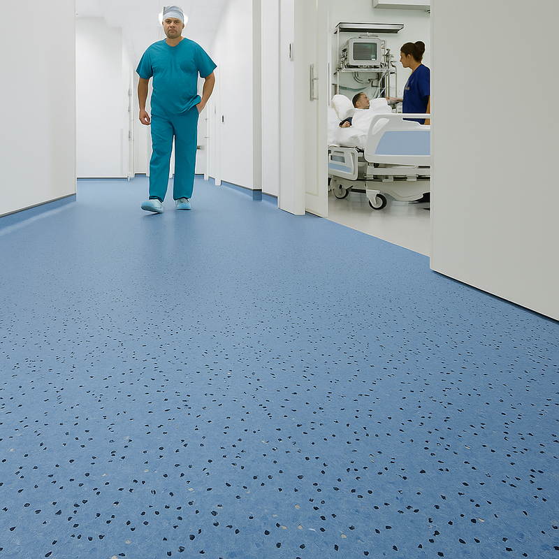 FloresistPro EC Conductive Vinyl Sheet – China Blue, 2mm thick,  Homogeneous
