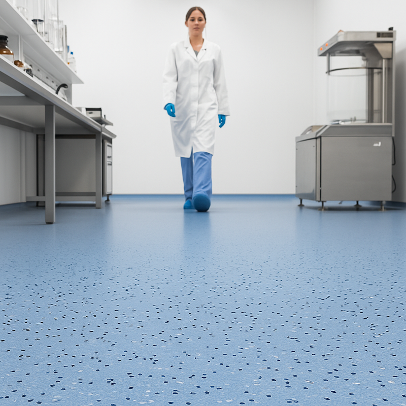 FloresistPro EC Conductive Vinyl Sheet – China Blue, 2mm thick,  Homogeneous