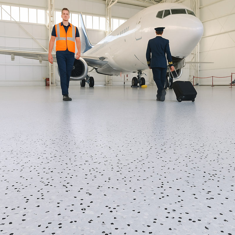 FloresistPro EC Vinyl Flooring Sheet – Conductive, Grey Sky, 2mm Thick, Homogeneous