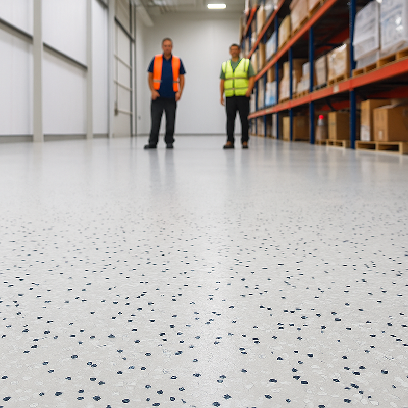 FloresistPro EC Vinyl Flooring Sheet – Conductive, Ivory, 2mm Thick, Homogeneous