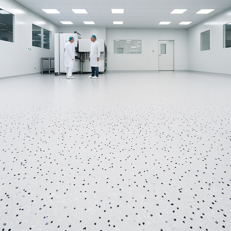 FloresistPro EC Vinyl Flooring Sheet – Conductive, Ivory, 2mm Thick, Homogeneous