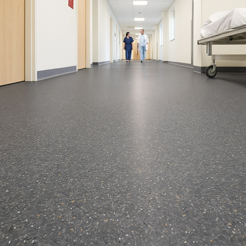 FloresistPro Elite Vinyl Floor Roll – Pyrite, 2mm, Safety Grade, Homogeneous