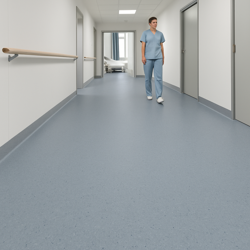 FloresistPro Elite Safety Vinyl Floor – Jadeite, 2mm, 100% Green Power, Homogeneous