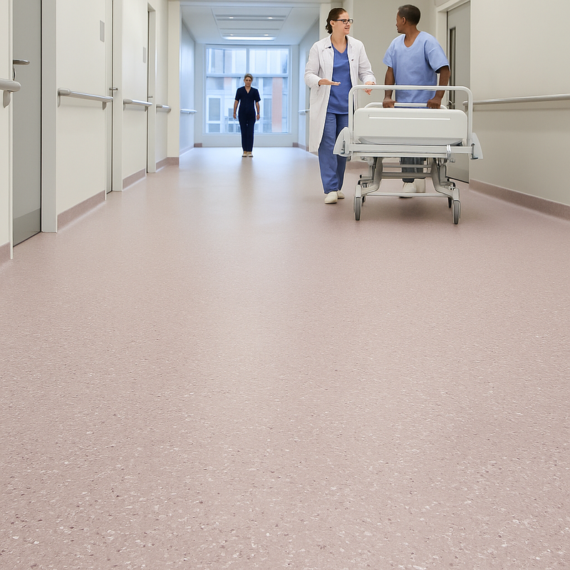 FloresistPro Elite  Safety Flooring – Sugilite, 2mm, Scratch-Resistant, Homogeneous