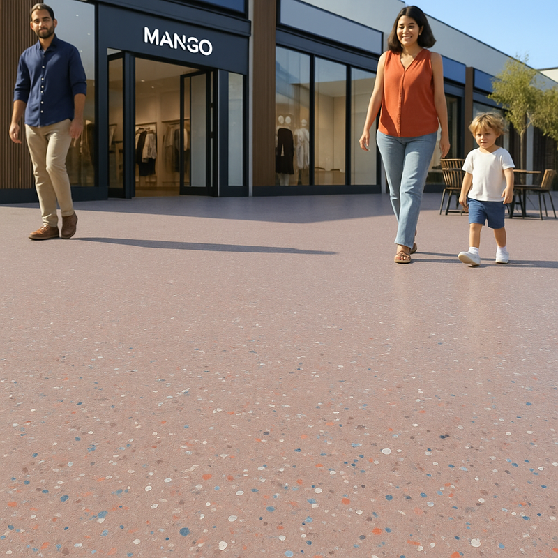 FloresistPro  Elite Vinyl Floor Roll – 2mm, Purple Fluoride, Safe Grip, Homogeneous