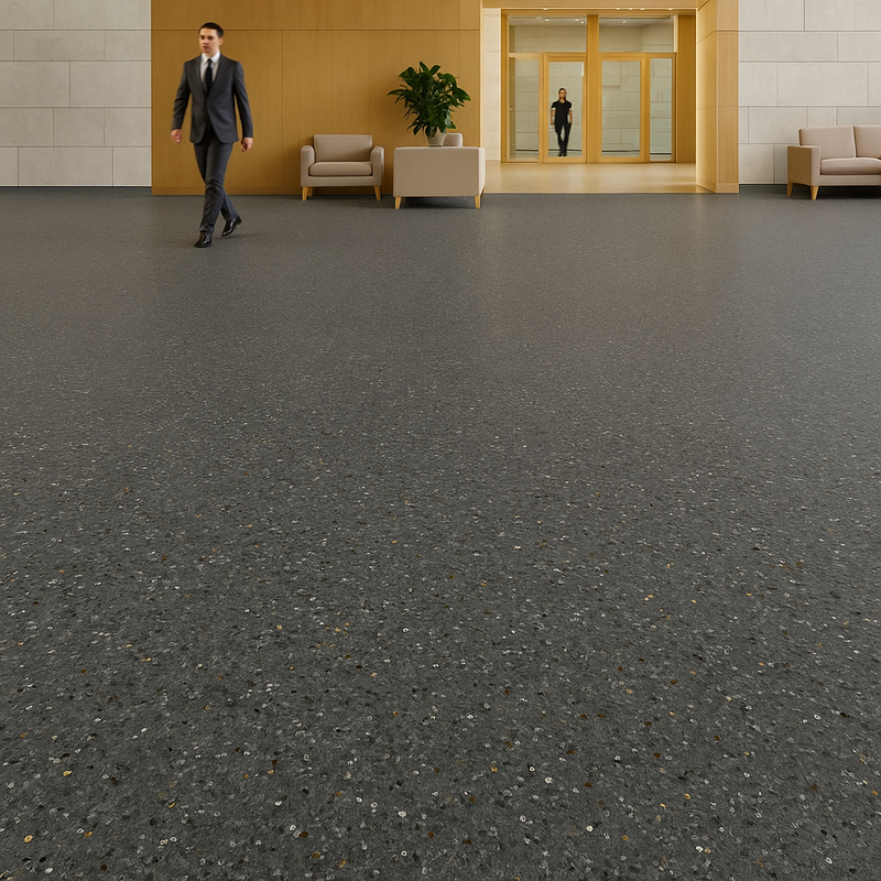 FloresistPro Elite Vinyl Floor Roll – Pyrite, 2mm, Safety Grade, Homogeneous