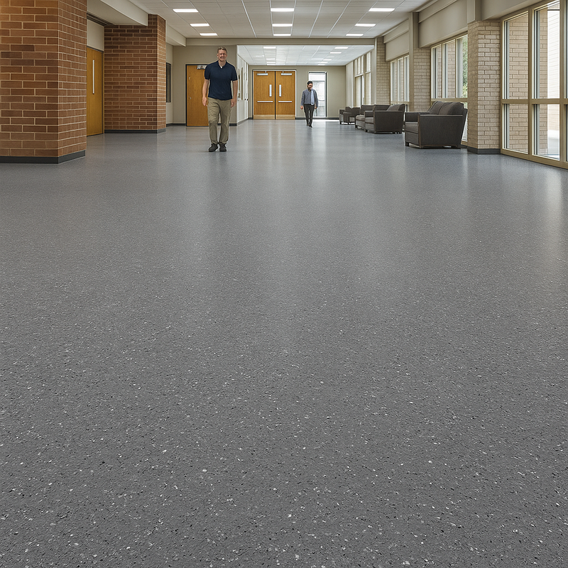 FloresistPro Elite Vinyl Floor Roll – Smokey Quartz, 2mm, Safety Flooring Homogeneous