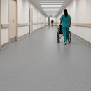 FloresistPro Elite Vinyl Flooring – 2mm, Safety, Hematite Grey Roll, Homogeneous