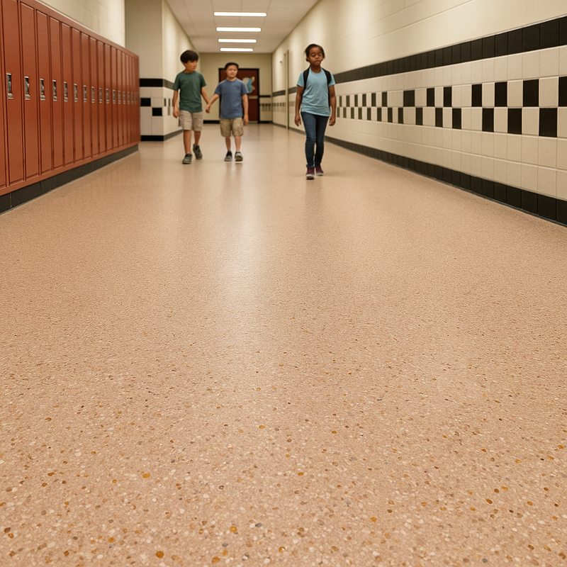FloresistPro Elite Vinyl Safety Flooring – Zircon, 2mm, Slip-Resistant, Homogeneous