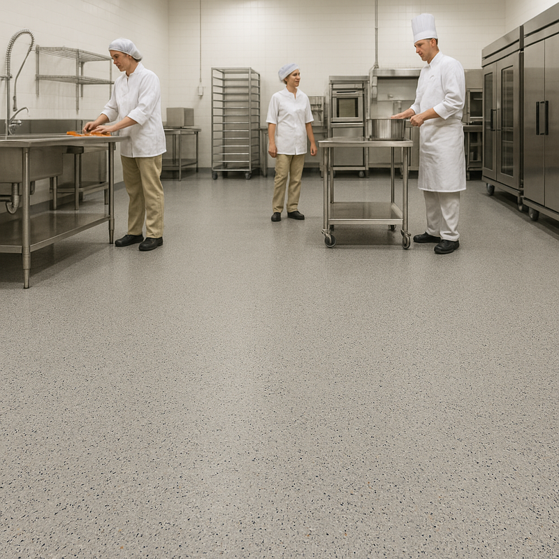 FloresistPro Safestep Sheet – Concrete,Floor Covering Roll, R12 Anti-Slip, 2mm thick
