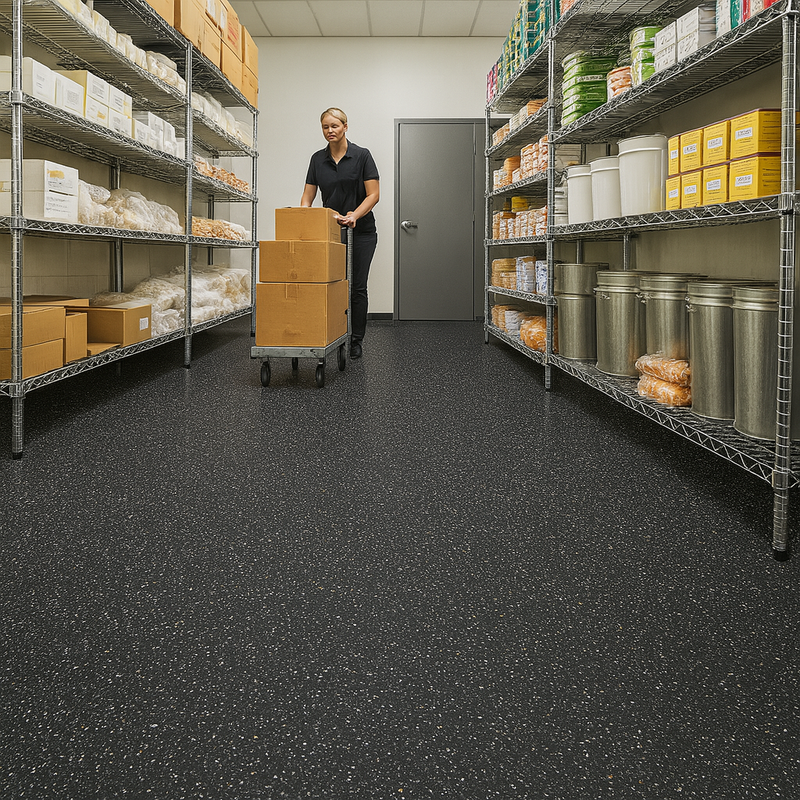 FloresistPro Safestep Sheet – Charcoal, R12 Slip-Proof,Floor Covering Roll,2mm thickness