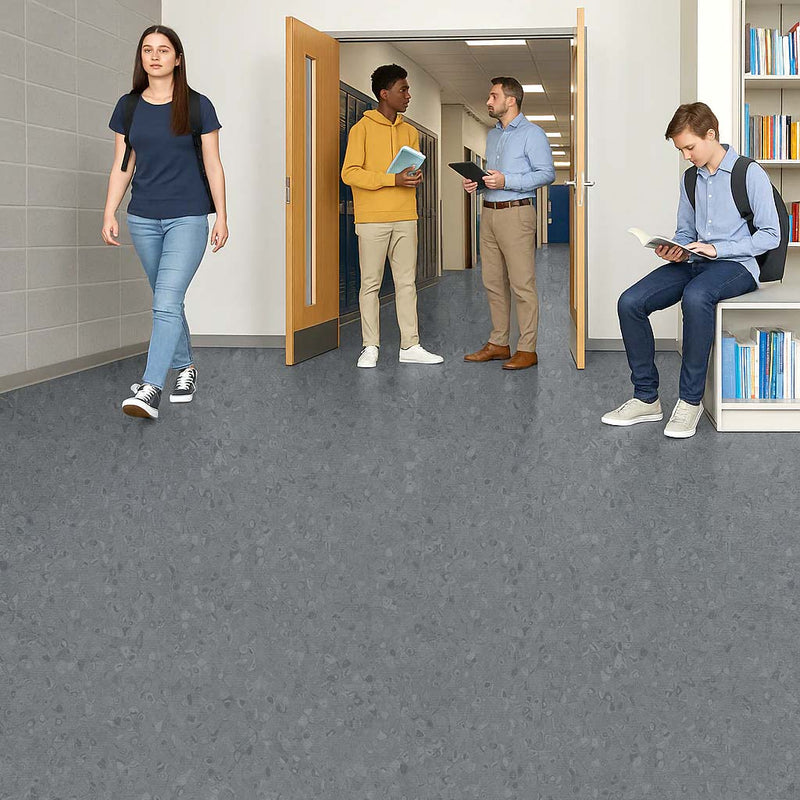 FloresistPro Vinyl Flooring Roll – 2mm, Iron , 34% Recycled