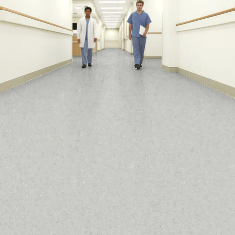 FloresistPro Vinyl Flooring Roll – 2mm, Light Neutral Grey, 34% Recycled